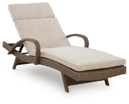 Revare Beach - Chaise Lounge With Cushion - Beige