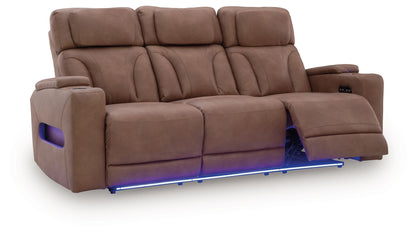Point Clear - Power Reclining Sofa / Adj Headrest - Caramel