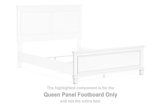 Fortman - Queen Panel Footboard - White