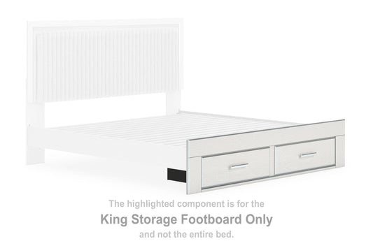 Birmonton - King Storage Footboard - White