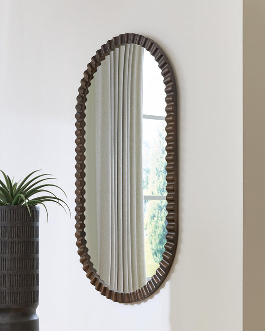 Clorington - Accent Mirror - Dark Brown