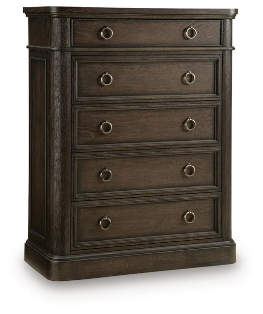 Bannette - Five Drawer Chest - Dark Brown