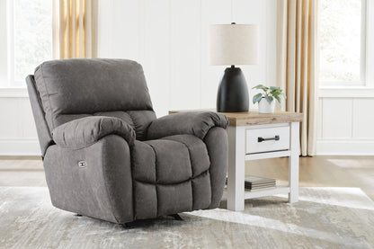 Hadrian Pike - Power Rocker Recliner With Adjustable Headrest - Galaxy