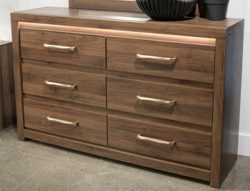Breckori - Six Drawer Dresser - Brown