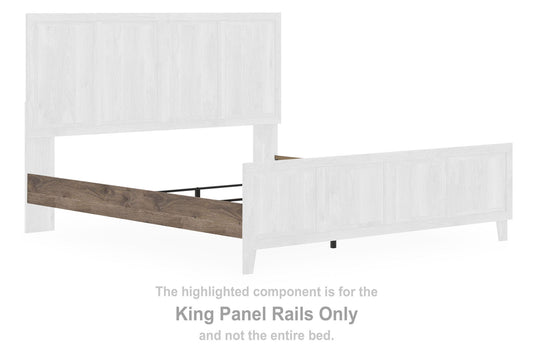 Keithland - King Panel Rails - Brown