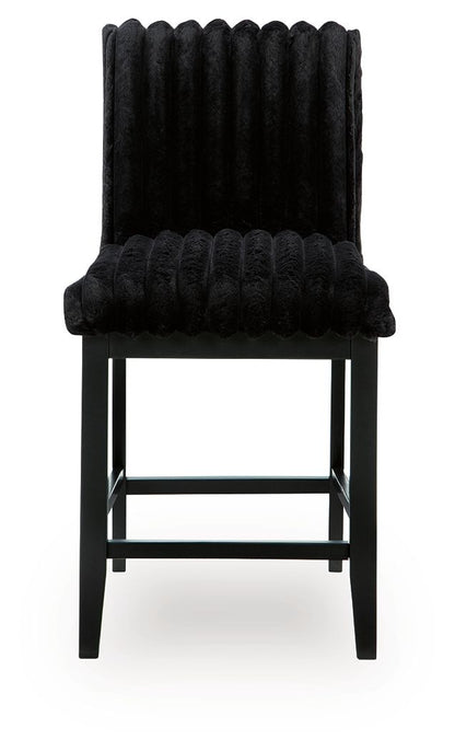 Lilyberg - Upholstered Barstool (Set of 2) - Black