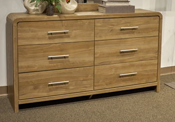 Dovander - Six Drawer Dresser - Warm Natural Brown