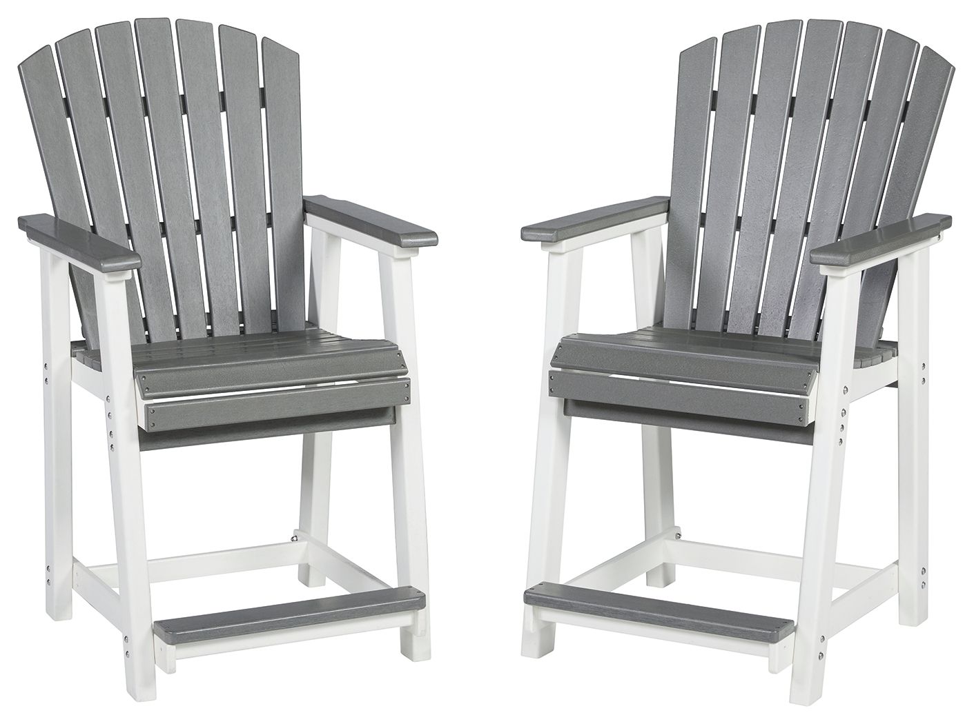 Transville - Barstool (Set of 2) - Gray / White