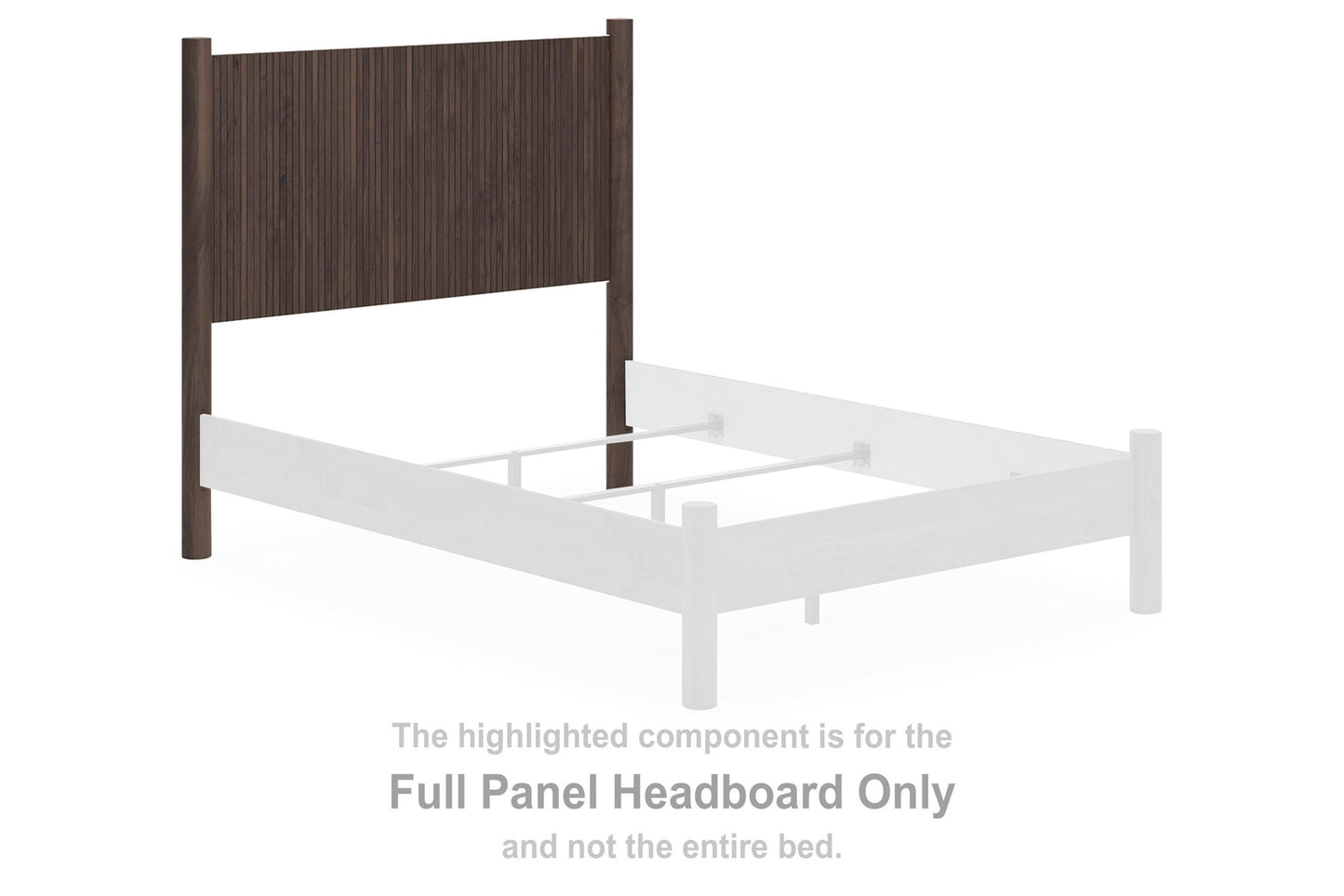 Cadmori - Full Panel Headboard - Brown