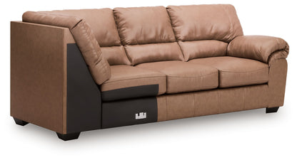 Whitlock - RAF Sofa With Corner Wedge - Caramel
