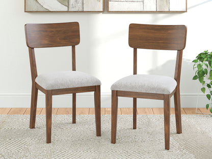 Lyncott - Dining Upholstered Side Chair (Set of 2) - Brown