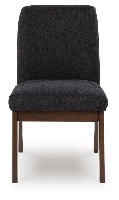 Kendamor - Dining Upholstered Side Chair (Set of 2) - Dark Brown