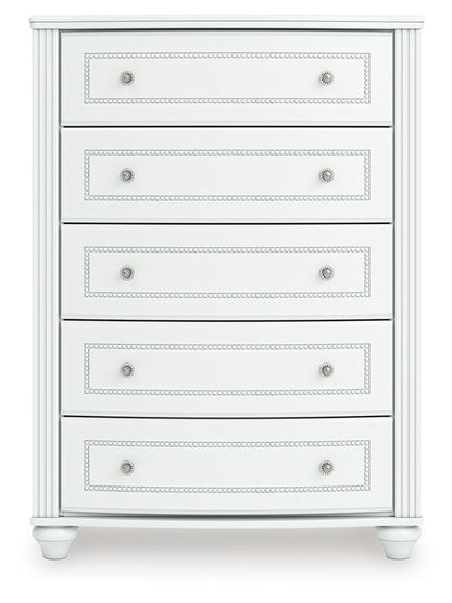 Maylilly - Five Drawer Chest - White