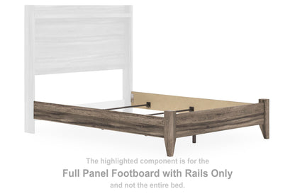 Baystorm - Full Panel Footboard With Rails - Brown
