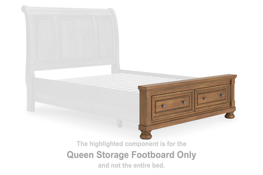 Vandenmore - Queen Storage Footboard - Medium Brown
