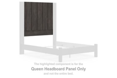 Parlayon - Queen Headboard Panel - Charcoal