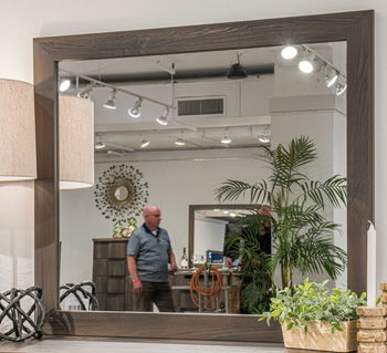 Brazen Valley - Bedroom Mirror - Dark Brown