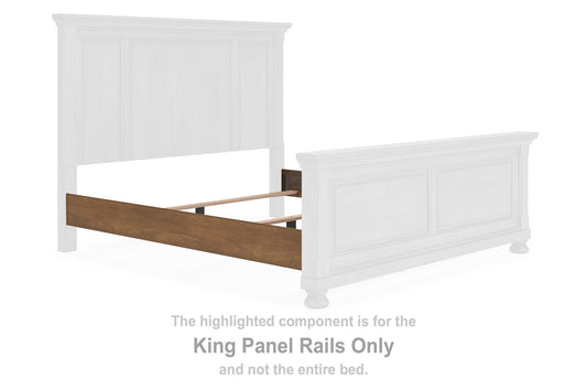 Vandenmore - King Panel Rails - Medium Brown