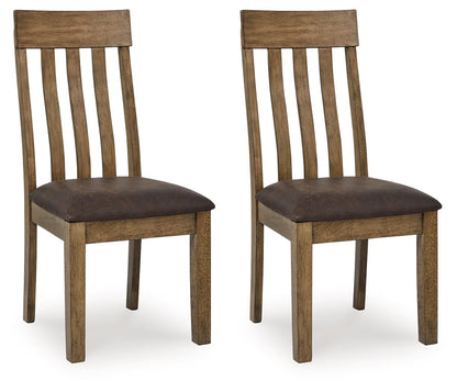 Broxtyn - Dining Upholstered Side Chair (Set of 2) - Light Brown