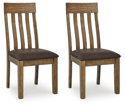 Broxtyn - Dining Upholstered Side Chair (Set of 2) - Light Brown