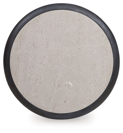 Bracken - Round End Table - French Black