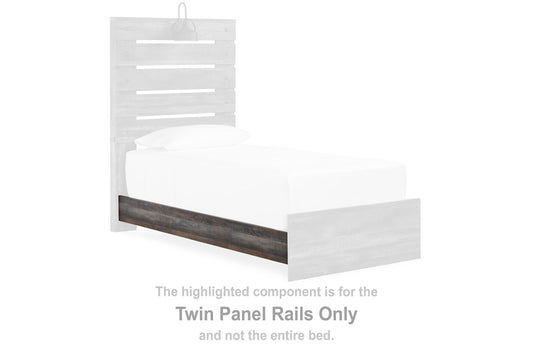 Drystan - Twin Panel Rails - Brown / Beige