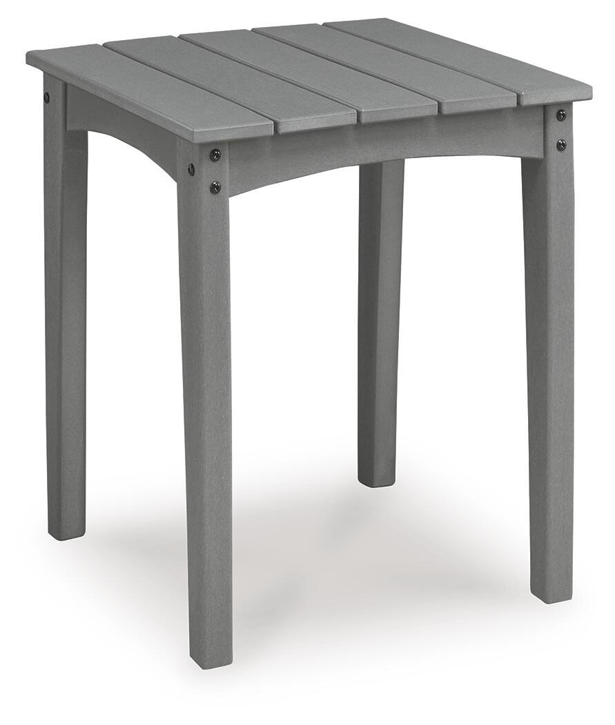 Lone View Bay - Square End Table - Gray