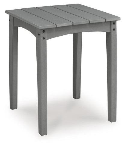 Lone View Bay - Square End Table - Gray