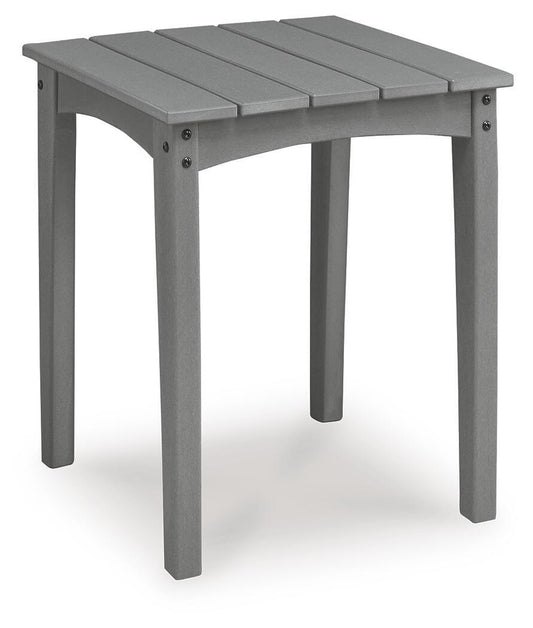 Lone View Bay - Square End Table - Gray
