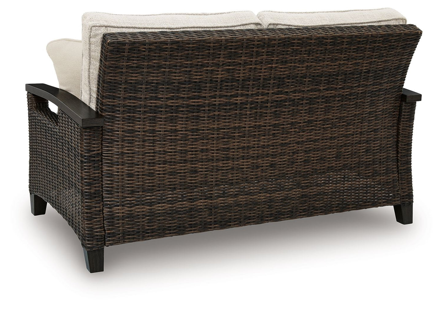 Drakes Beach - Loveseat With Cushion - Dark Brown