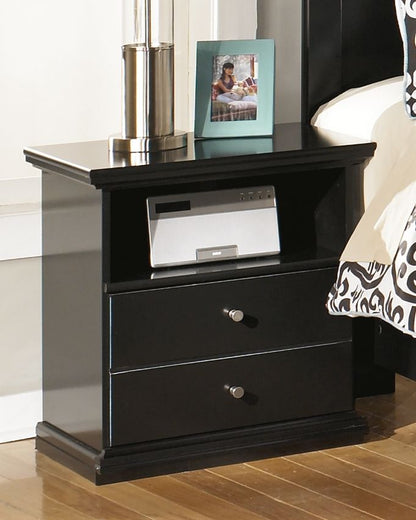 Maribel - One Drawer Night Stand - Black