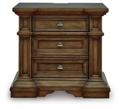 Channley - Three Drawer Night Stand - Brown