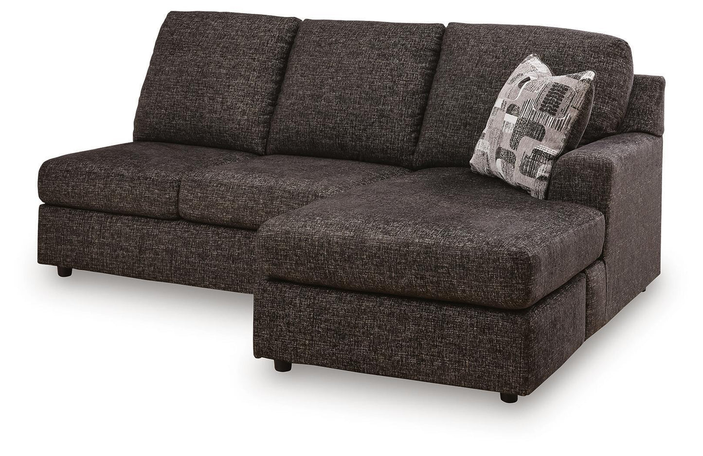 Coralene - RAF Sofa Chaise - Onyx