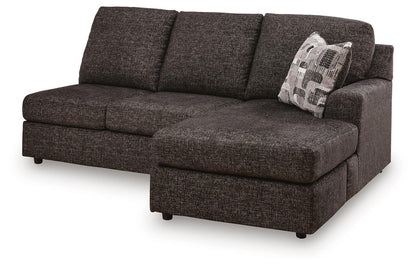 Coralene - RAF Sofa Chaise - Onyx