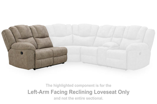 Ravenswaye - LAF Reclining Loveseat - Birch