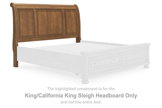 Vandenmore - King/California King Sleigh Headboard - Medium Brown