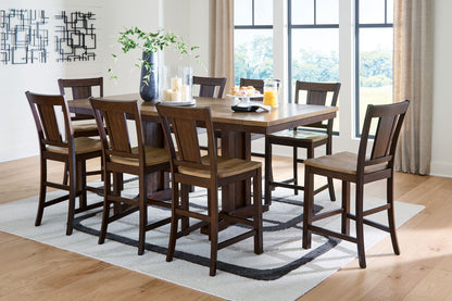 Anixburg - Dining Room Counter Height Set