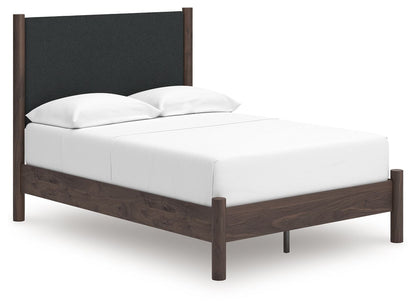 Cadmori - Upholstered Panel Platform Bed