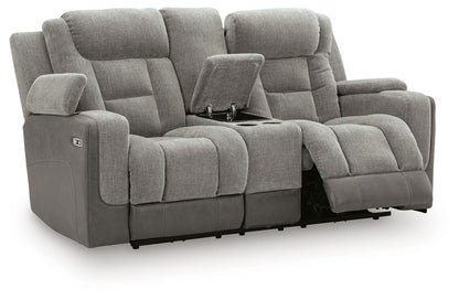 Ultimax - Power Reclining Loveseat With Console / Adjustable Headrest
