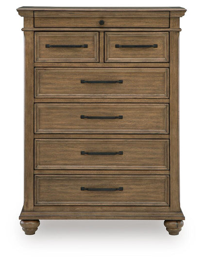 Waynely - Seven Drawer Chest - Medium Brown