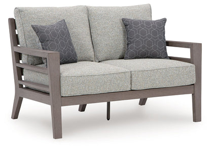 Hillside Barn - Loveseat W/Cushion - Gray / Brown