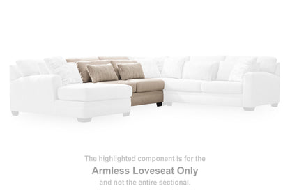 Mandi Point - Armless Loveseat - Marble