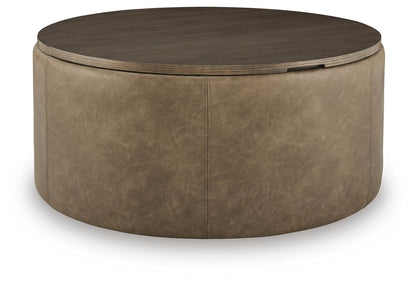 Bethanstone - Storage Ottoman - Warm Brown