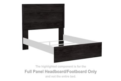 Belachime - Full Panel Headboard/Footboard - Charcoal