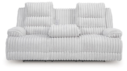 Technique - Reclining Power Sofa With Drop Down Table