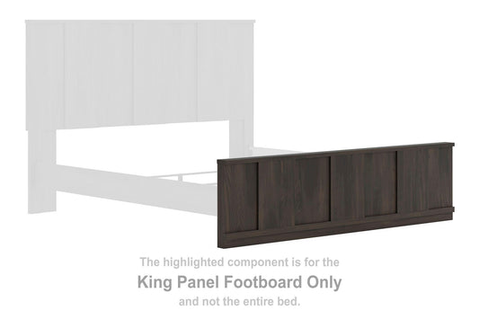 Jadiston - King Panel Footboard - Dark Brown