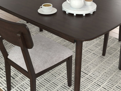 Dantenton - Dining Room Table Set (Set of 5) - Merlot