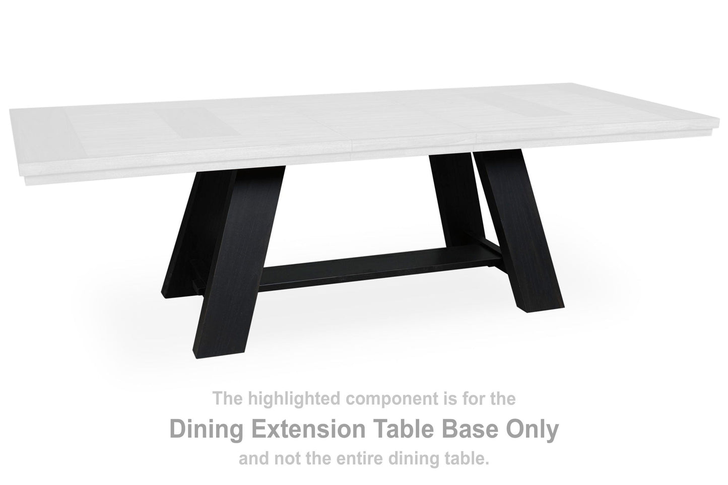 Chadworth - Rectangular Dining Extension Table Base - Brown / Black