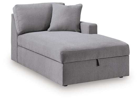 Modmax - RAF Corner Chaise With Storage - Granite