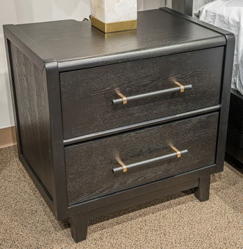 Rylandyn - Two Drawer Night Stand - Black